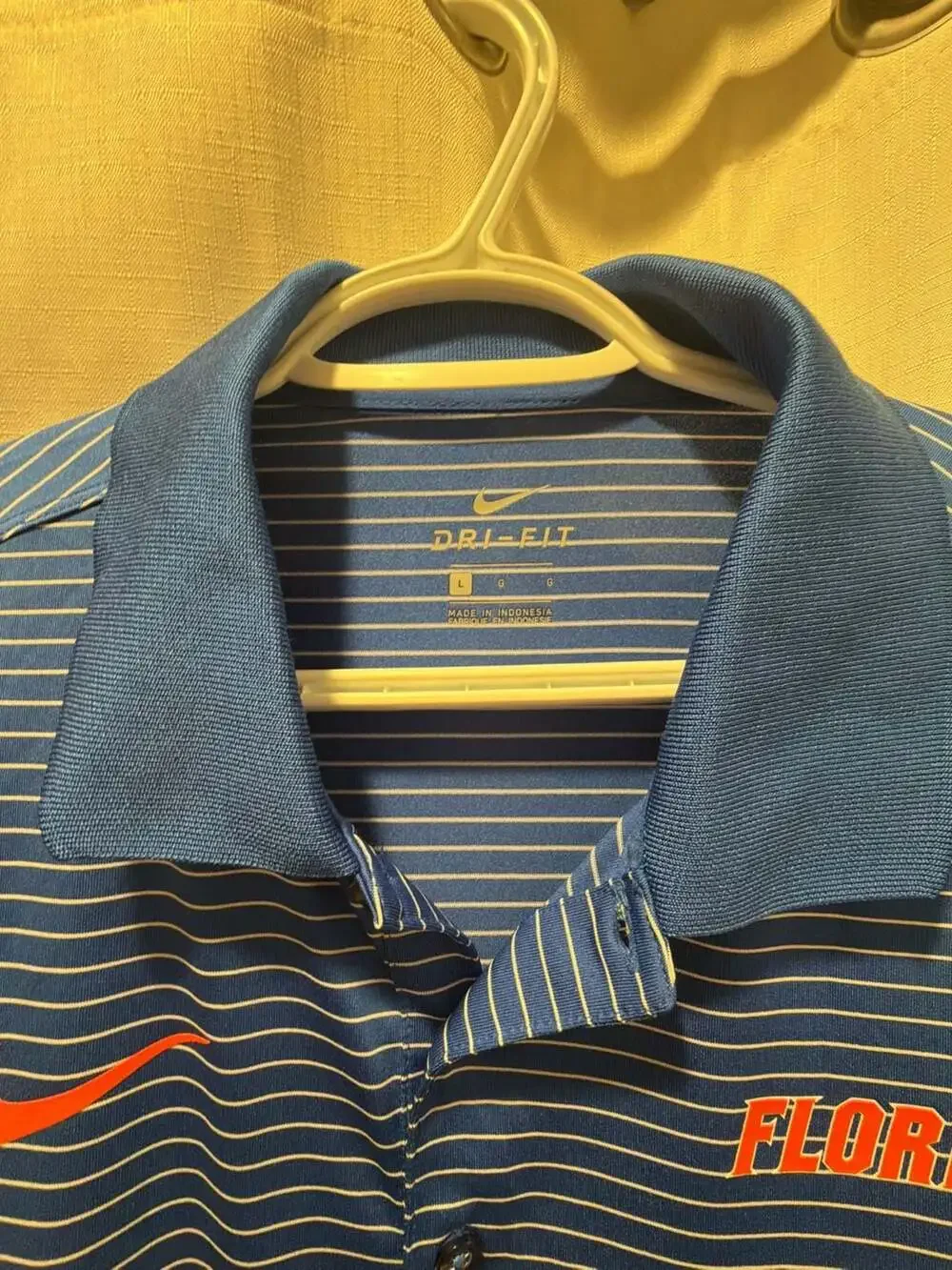 Nike Florida Gators Dri-FIT Stadium Stripe Performance Polo Shirt